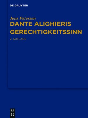 cover image of Dante Alighieris Gerechtigkeitssinn